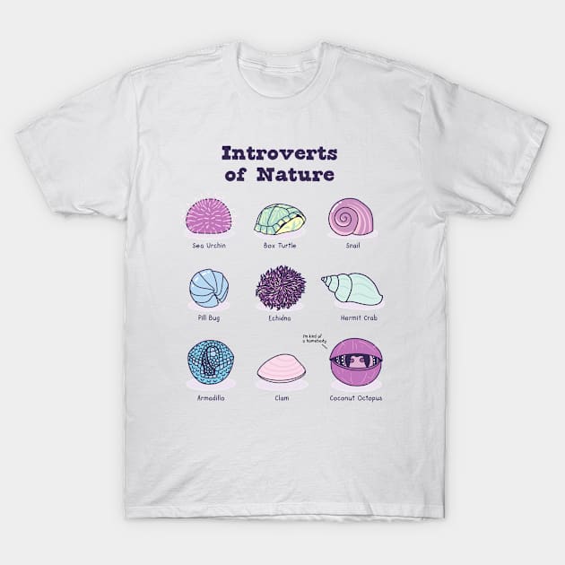 Introverts of Nature (Pastel) T-Shirt by Wild Hunt